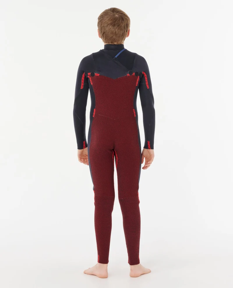 Kids Dawn Patrol 4/3 Chest Zip Steamer