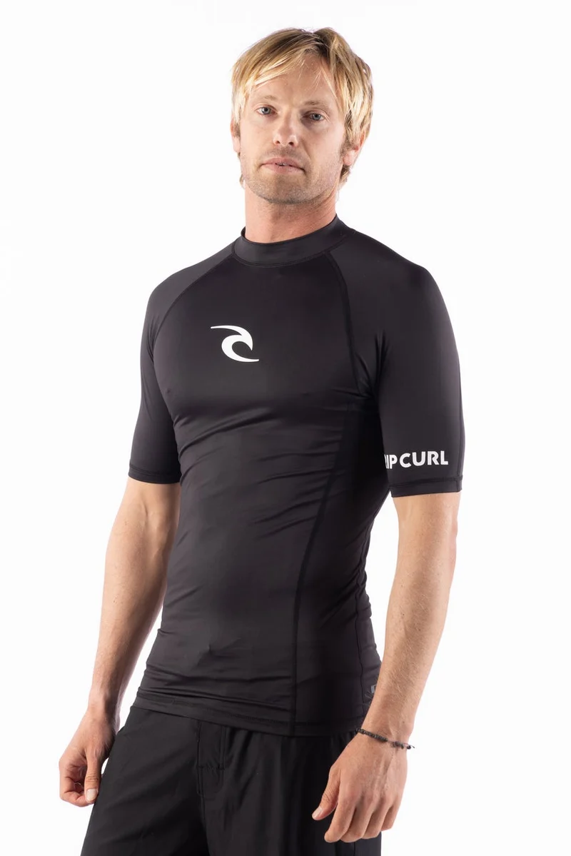 AZ Mens Short Sleeve Tight Fit Rash Vest