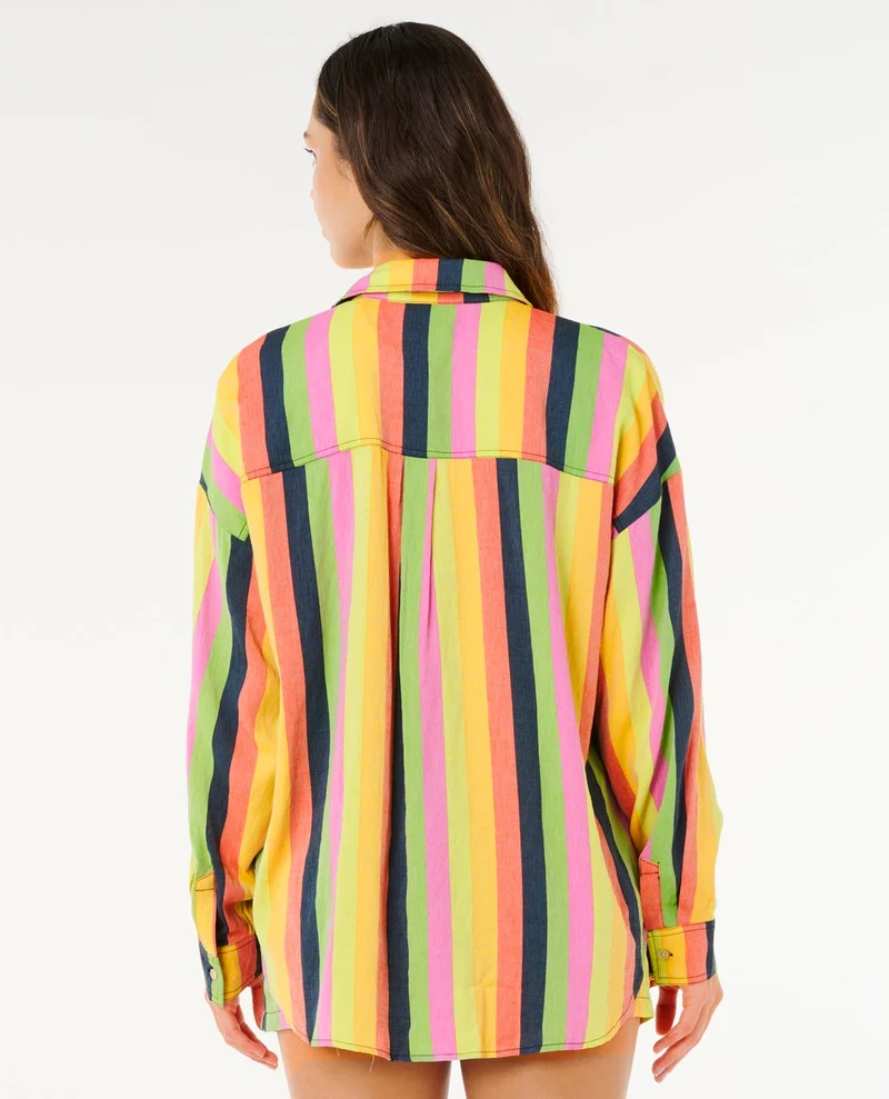Neon Stripe Relaxed Shirt