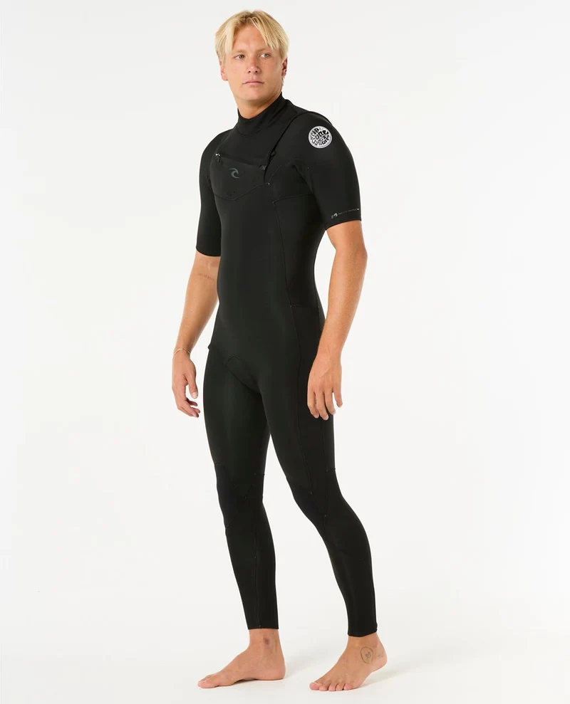 Mens Dawn Patrol 2/2 Short Sleeve Chest Zip Wetsuit