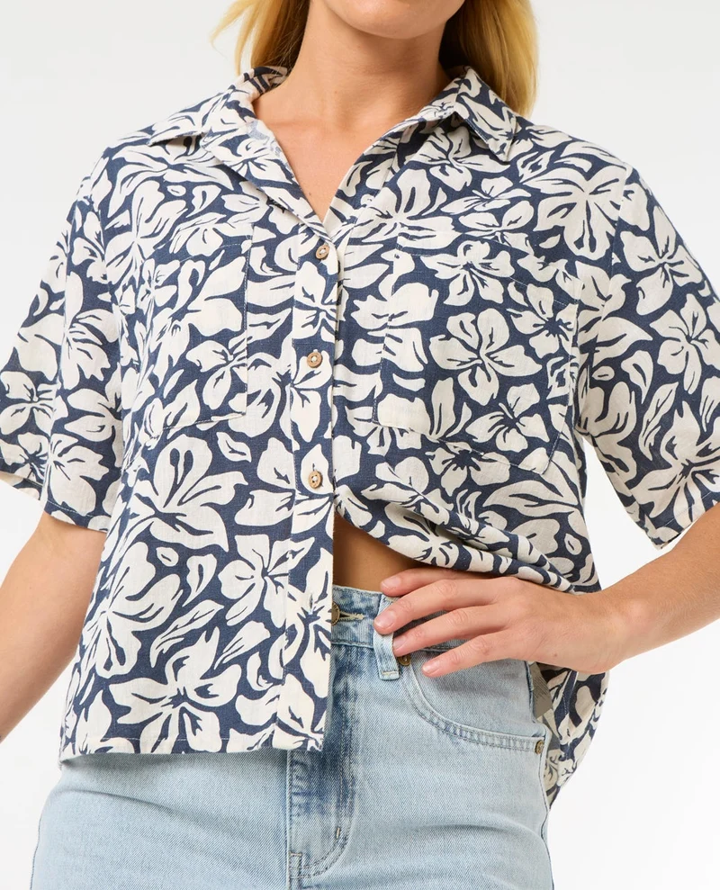 Las Dalias Short Sleeve Shirt