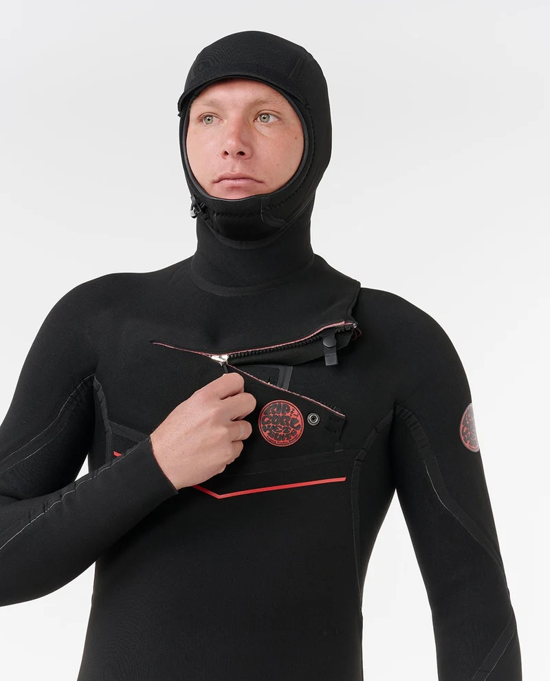 FlashBomb Fusion 4/3 Chest Zip With Hood Fullsuit Wetsuit
