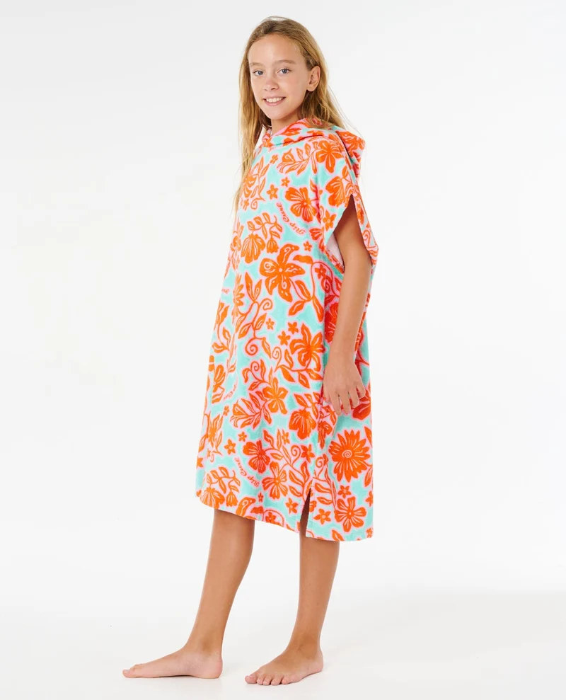 Mixed Cotton Hooded Towel - Girls