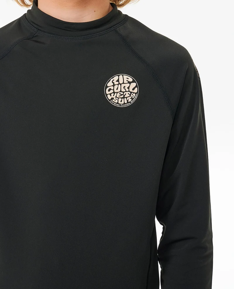 Icons UV Brushed Long Sleeve Rash Vest - Kids
